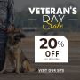 Veteran's Day Savings! Buy all Pet Supplies at 20% off