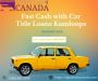 Fast Cash with Car Title Loans Kamloops