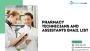 Buy Pharmacy Technicians And Assistants Email List Online