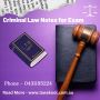 Criminal Law notes for exam