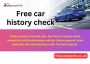 Free car history check