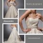 Buy Romantic Taffeta and Organza Draped Custom Wedding Gown 