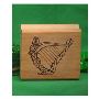 Harp Art Rubber Stamp | Acorn Sales