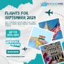 Book Your Flights for September 2023 