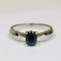 Classic Oval Cut Blue Sapphire Solitaire (0.92cts)