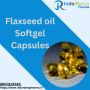Flaxseed oil softgel capsules