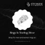Dazzling Rings In Sterling Silver by Stonex Jewellers