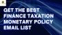 Buy Finance Taxation Monetary Policy Email List