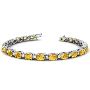 Canary Yellow Natural diamond Sapphire bracelets 