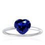 Natural Blue Sapphire Heart shape ring