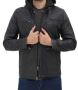 Mens Leather Jacket With Hoodie on Sale