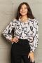 Elegant Women's Long Sleeve V-neck Tops and Buttoned Shirts 