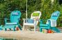 RECYCLED PLASTIC AMISH CRAFTED ADIRONDACK FOLDING CHAIR