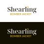 Shearling bomber jacket