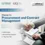  Procurement and Contract Expert with Our Master's Program