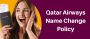 1-877-784-5049 | How to Change a Name on Qatar Airways? 