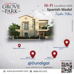 Triplex Villas for Sale in Gagillapur | Villas for sale