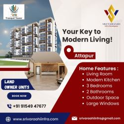 2BHK and 3BHK flats in Attapur