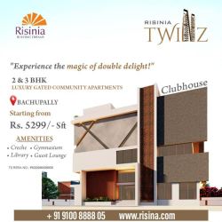 3 Bhk Flats for Sale in Bachupally | The Twinz by Risinia