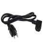 Left Angle Power Cord NEMA 5-15P to C13 – 10Amp 18/3 AWG