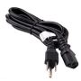 Ultra Low Profile NEMA 5-15P to C5 Right Angle Power Cord