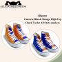 Trendy Orange and Blue Converse Sneakers - Stand Out with Al