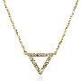 Triangle 18K Gold Diamond Necklace