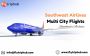 How to book a multi city flights on southwest Airlines?