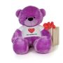 Cuddly purple bear at Giant Teddy 