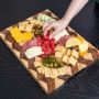 thick wooden cutting board