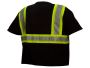 Pyramex RTS23 Comfort Tape Enhanced Visibility Black T-Shirt