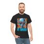 Be Curious Alien T-Shirt Retro Psychedelic Space Graphic Tee