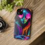 Cyberpunk Neon Phone Case Futuristic Sci-Fi Art for iPhone A