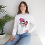 Coffee Lover Sweatshirt Skull in Beanie Graphic Cozy Crewnec