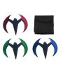 4" Batarang 3 Pcs Throwing Knife Bat Thrower Set