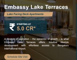 Embassy Lake Terraces in Hebbal, Bangalore | Luxury Apartmen