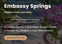 Embassy Springs in Devanahalli, Bangalore | Premium Plots & 