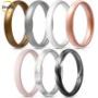 Stylish Comfort: Silicone Wedding Bands for Women by Gddevll