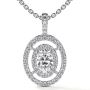 Shop Oval Cut Pendant Setting with 0.37cttw Round Diamonds |