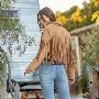 women's jacket with fringe