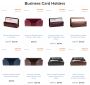 Buy Leather Business Card Holder for Desk - The Elegant Offi