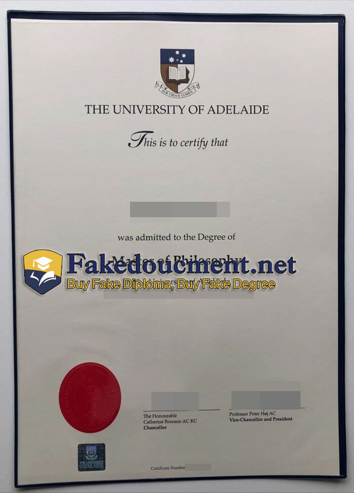 make realistic University of Adelaide degree